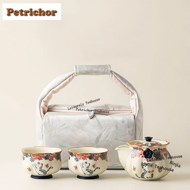 Travel Accessories Kit Bag - 록스 미네랄 화이트 리틀 캣 여행용