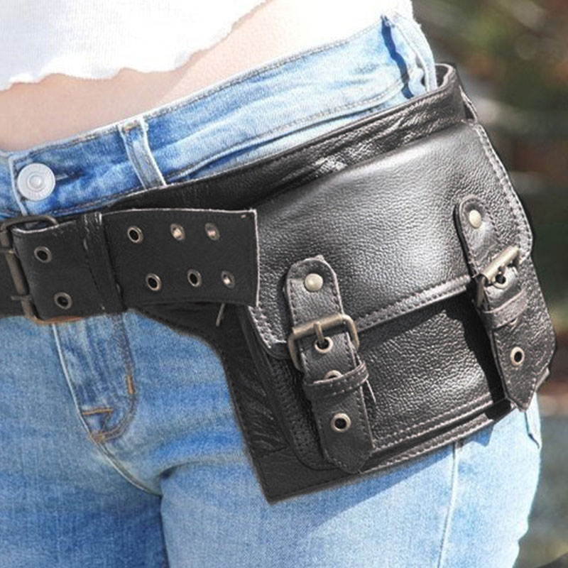 Travel Accessories Pouch For Women - 중세 Steampunk PU 가죽 유틸리티 벨트