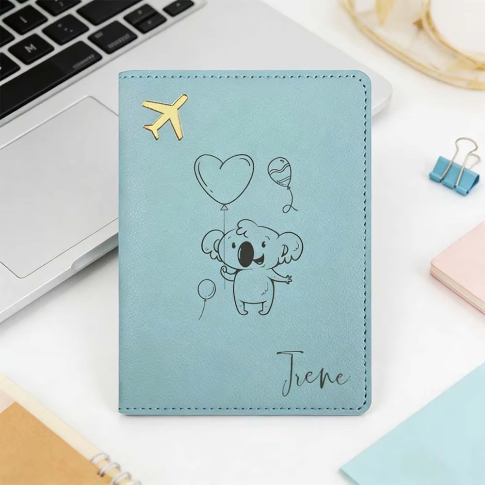 Travel Accessories Meaning - 개인 맞춤 이름이 새겨진 여권 커버,