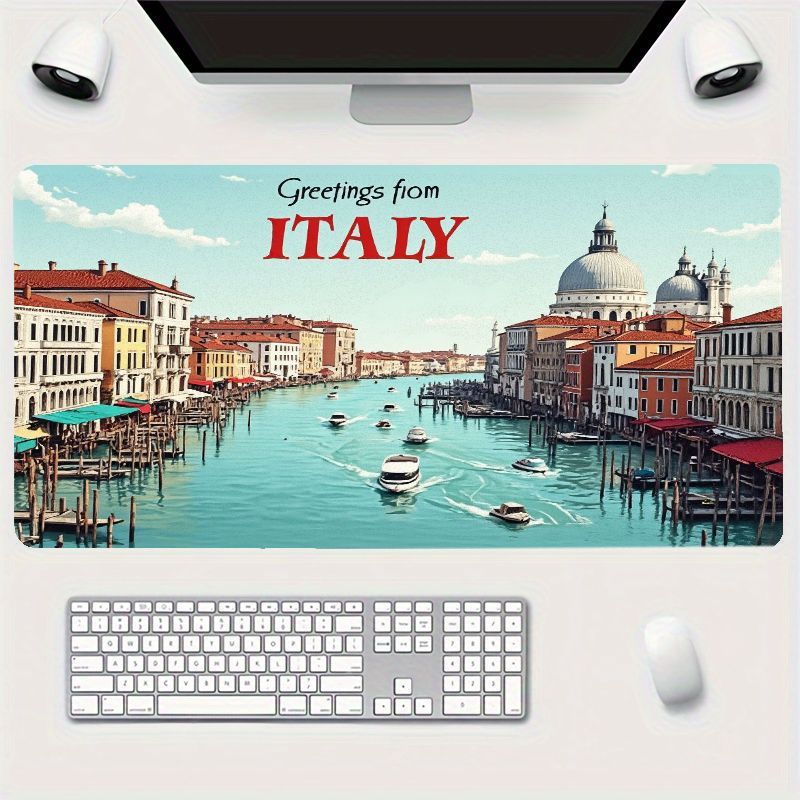 Travel Accessories Italy - 빈티지 베니스 마우스 패드 철제 아트