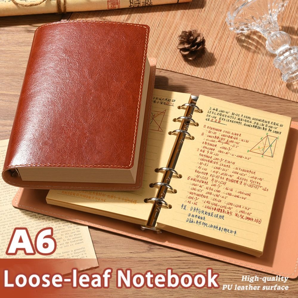 Travel Journal Accessories - 새로운 A5/A6 노트북 루즈리프 PU 가죽