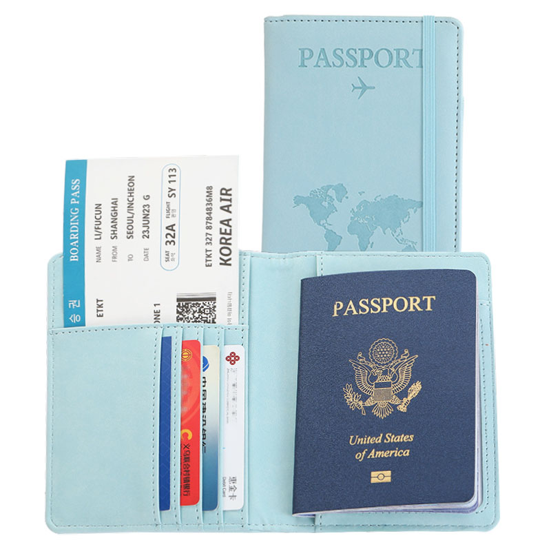 Travel Accessories Gifts For Men - 연인 세계지도 여권 커버 핫 스탬핑