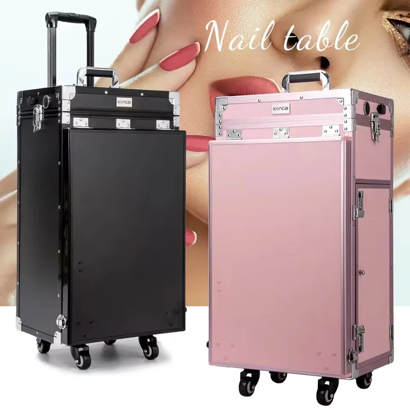 Travel Accessories In Train - 새로운 접이식 이동식 매니큐어 테이블 메이크업