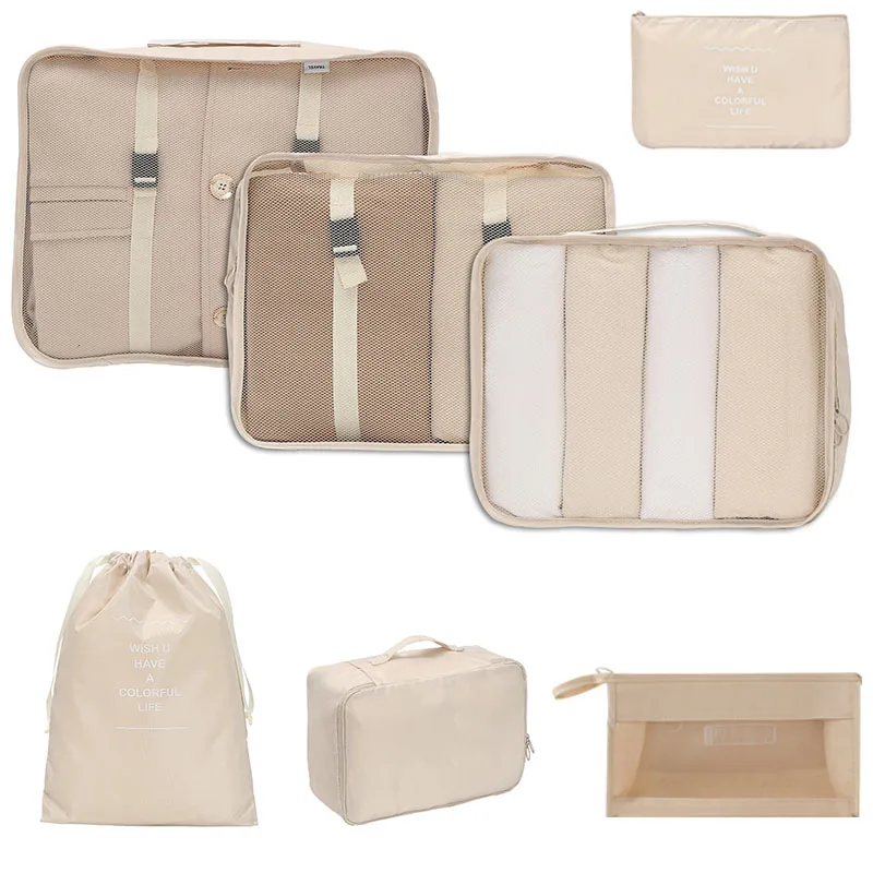 Travel Accessories Organiser - 7종 세트 여행용 정리 가방, 여행