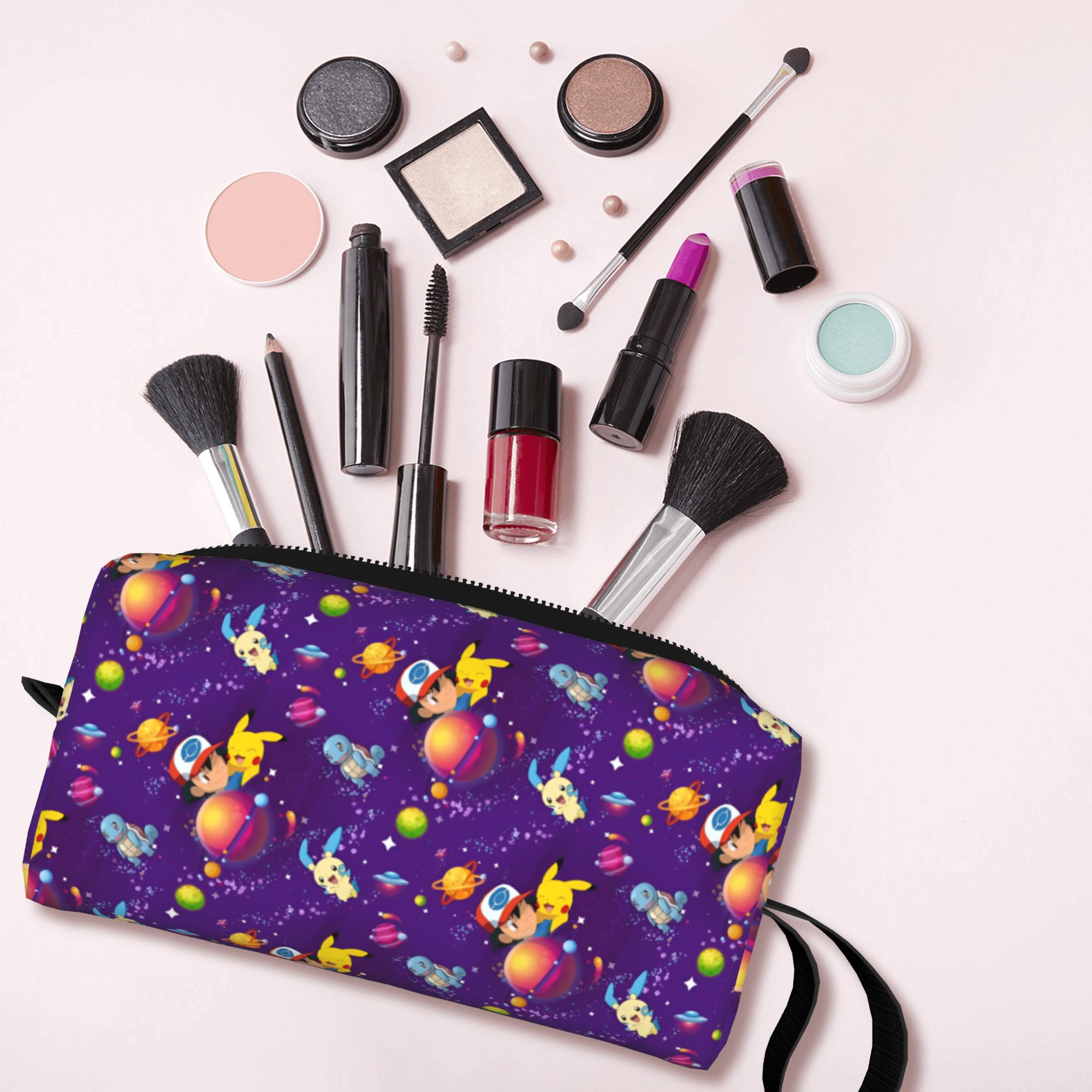 Travel Accessories Kit Bag - 맞춤형 여행 포켓몬 피카츄 화장품 가방