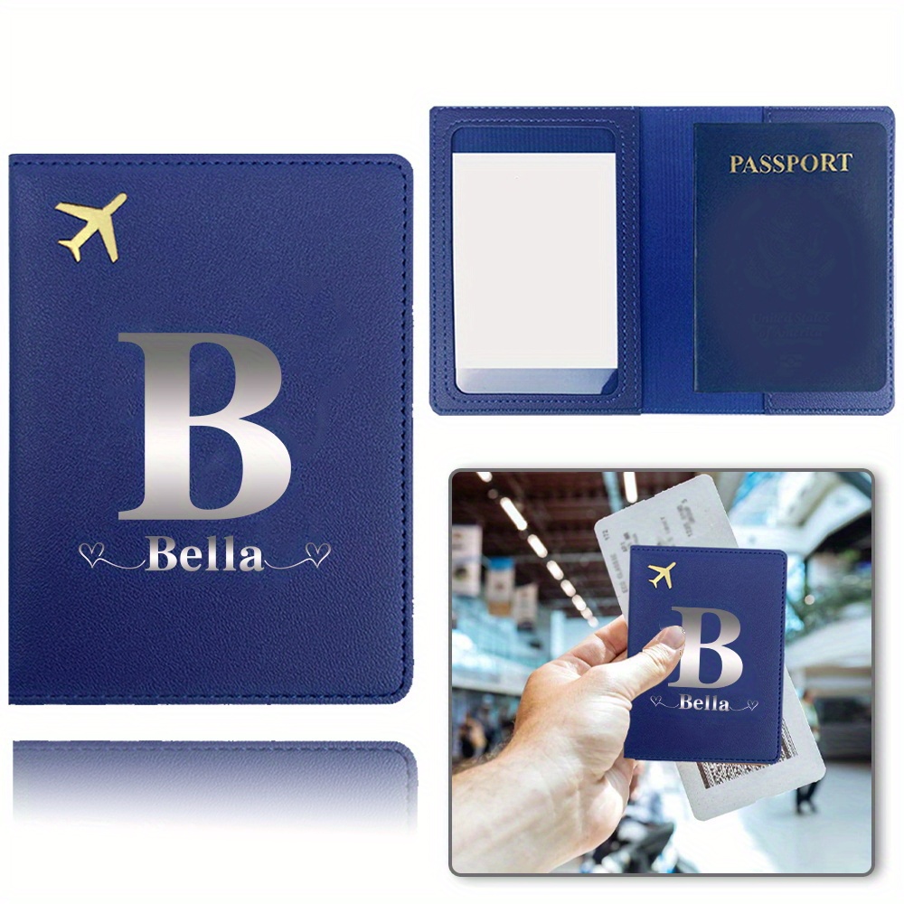 Travel Wallet Slim - 인조 가죽 개인 맞춤형 여권 커버,