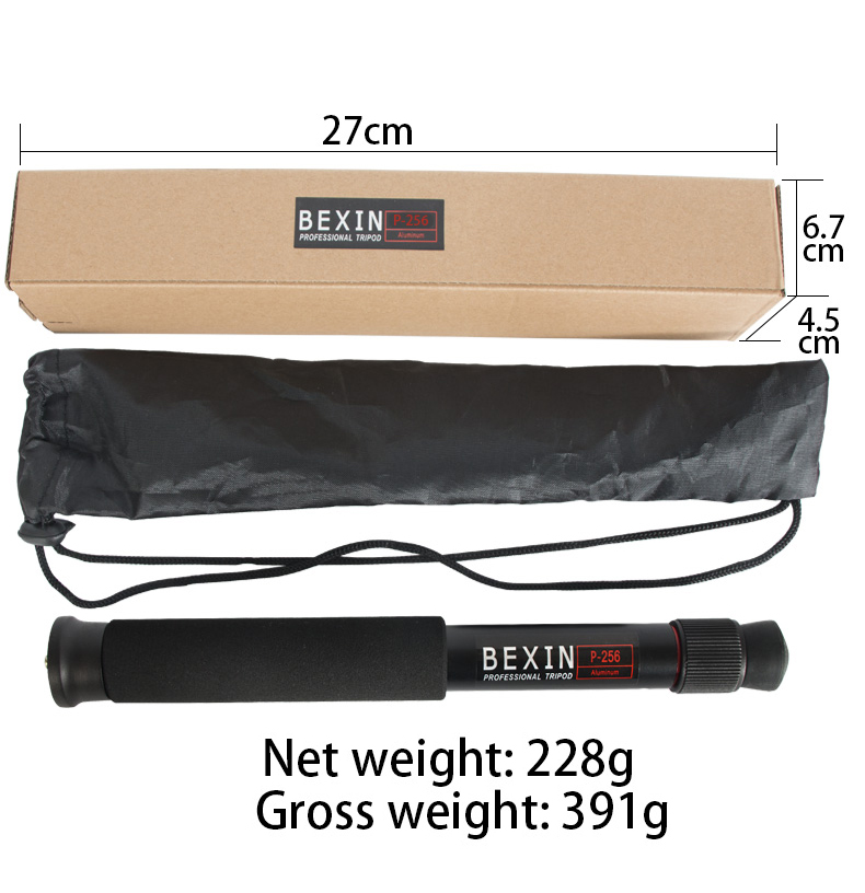 Travel Accessories Highpoint - BEXIN P256 플렉시블 알루미늄 카메라 모노포드