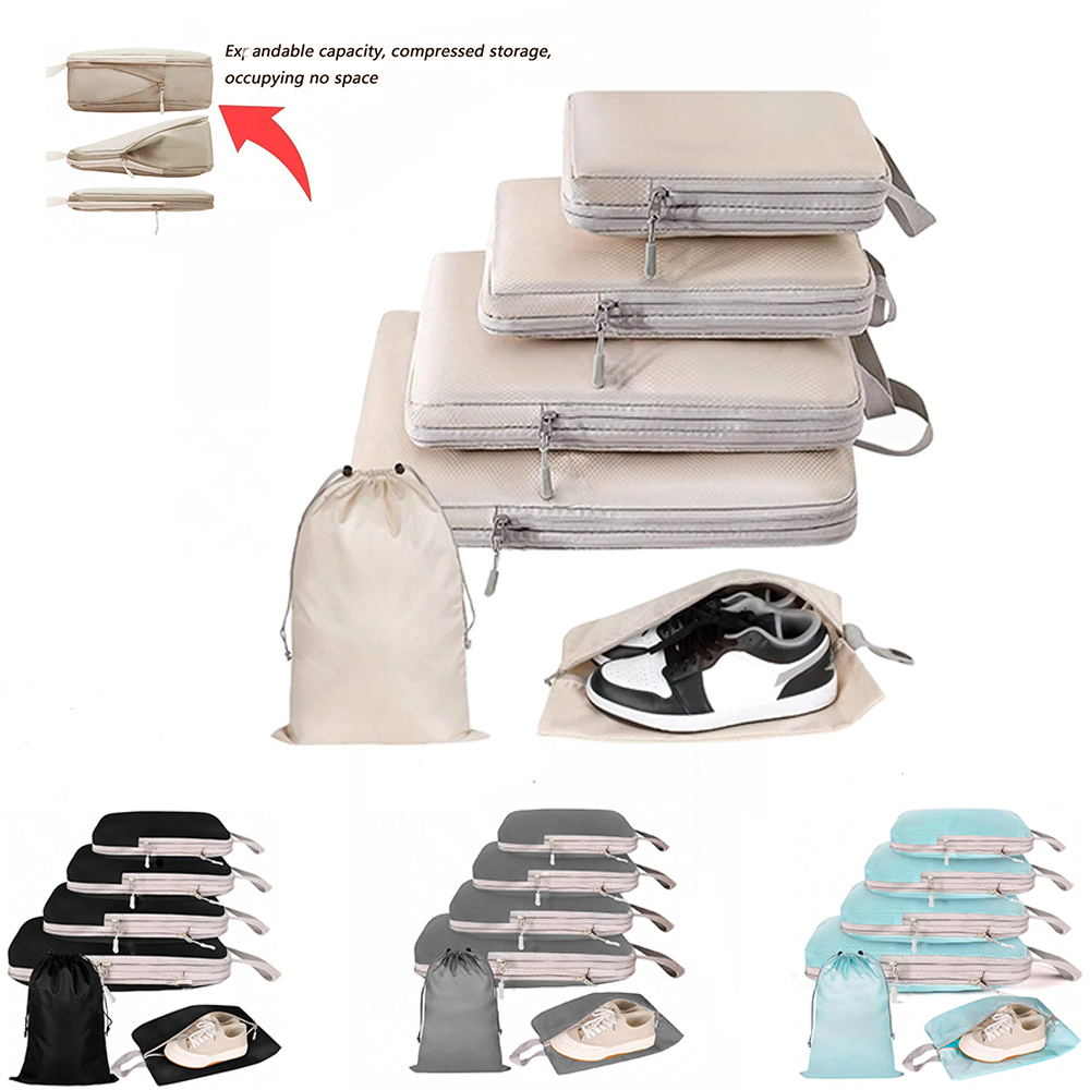 Travel Accessories Organiser - 여행 가방용 압축 짐 정리 큐브