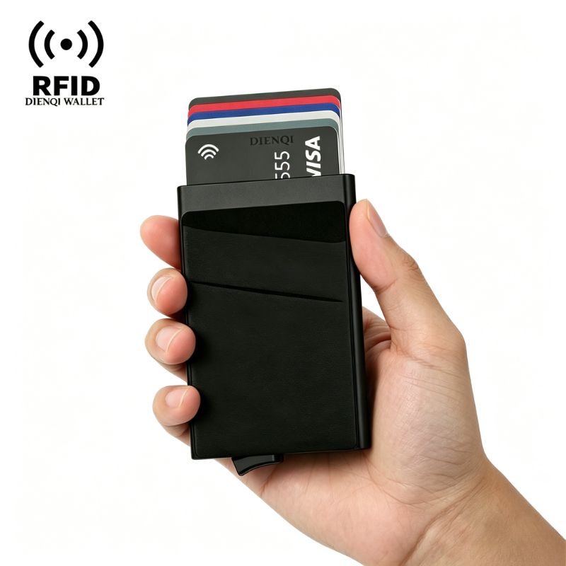 Travel Wallet Slim - 남성용 RFID 차단 슬림 지갑, 신용카드