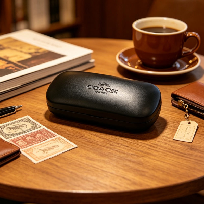 Travel Accessories Gifts For Men - 코치 블랙 하드 안경 케이스 충격
