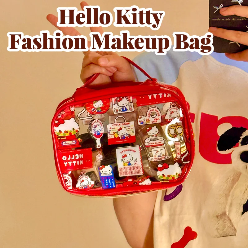 Travel Accessories Organiser - 귀여운 키티 PVC 화장품 가방 방수