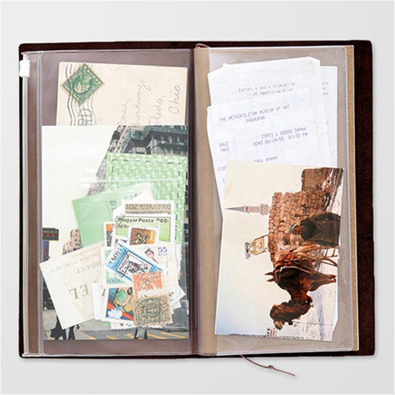 미도리 트래블러스 노트 PVC 지퍼백 저널 플래너 카드 - Travel Journal Accessories 리뷰 및 가격