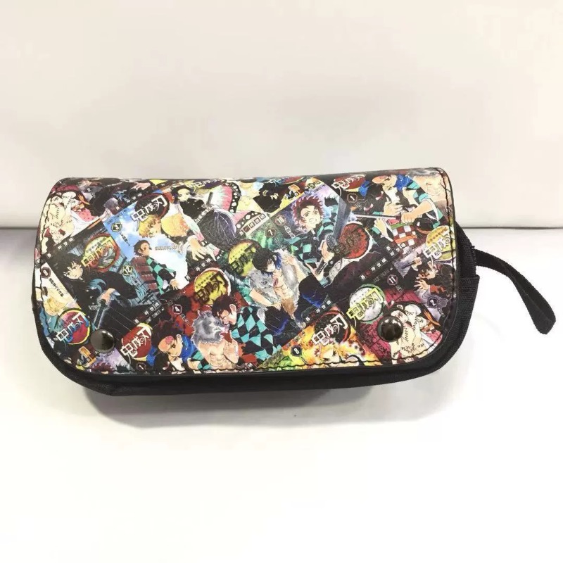 데몬 슬레이어 연필 케이스 더블 레이어 대용량 수납 탄 - Luggage Cover Protector 리뷰 및 가격