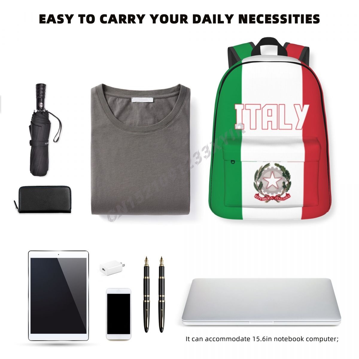 유니섹스 배낭 이탈리아 국기 이탈리아 스티치 Schoo - Travel Accessories Italy 리뷰 및 가격