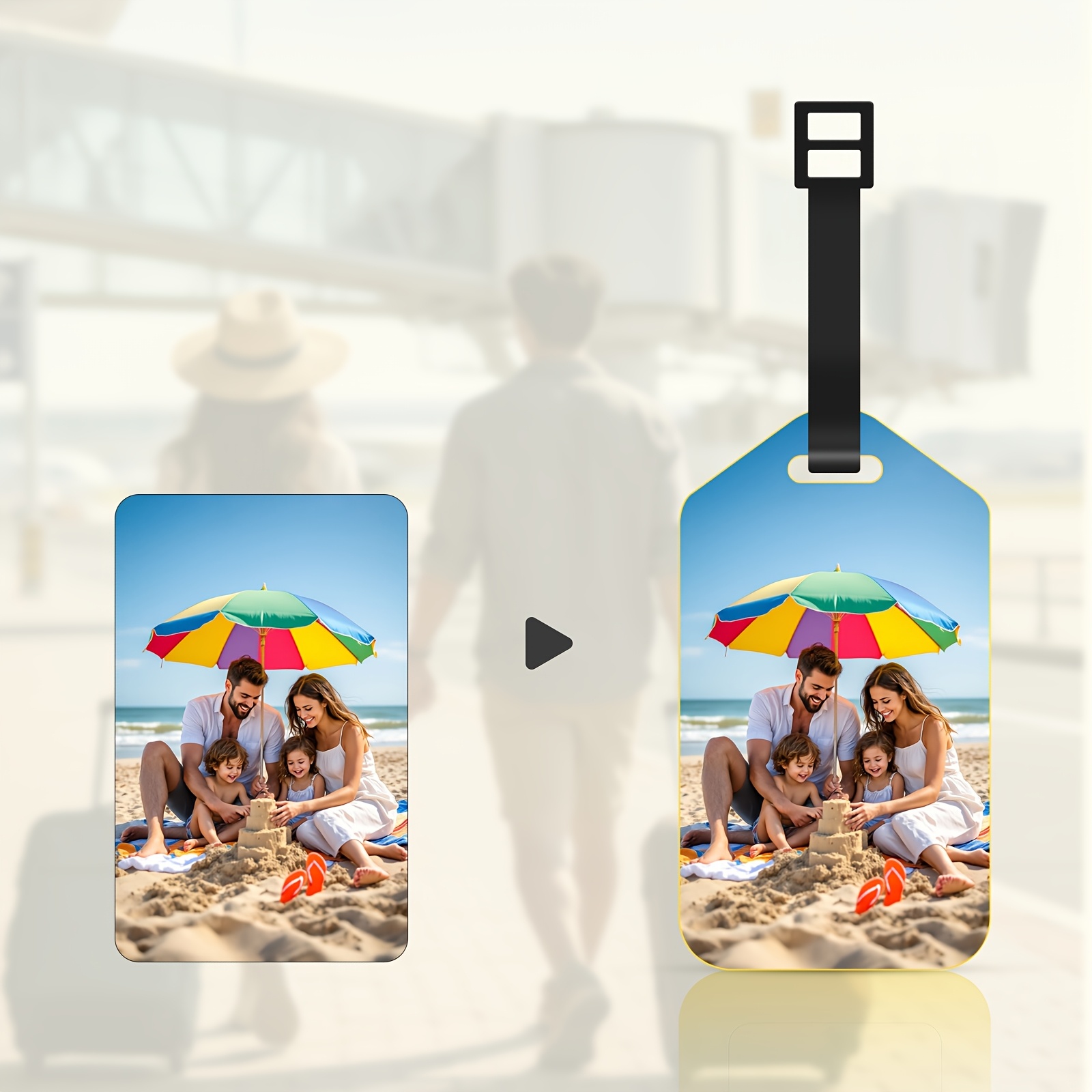 맞춤형 사진 가죽 수하물 태그, 화려한 패턴 탑승권 태 - Travel Accessories Meaning 리뷰 및 가격