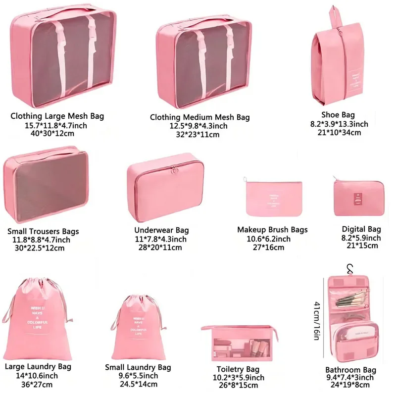 여행 정리함 보관 가방, 여행 가방, 포장 큐브 세트, - Travel Accessories Organiser 리뷰 및 가격