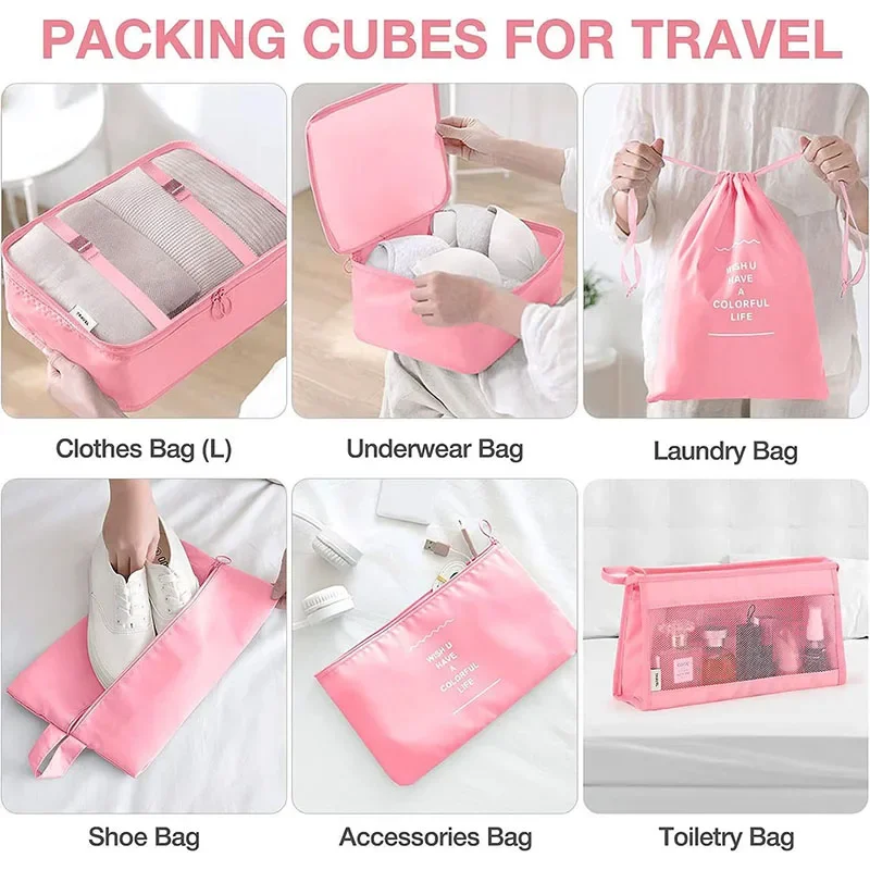 여행 정리함 보관 가방, 여행 가방, 포장 큐브 세트, - Travel Accessories Organiser 리뷰 및 가격
