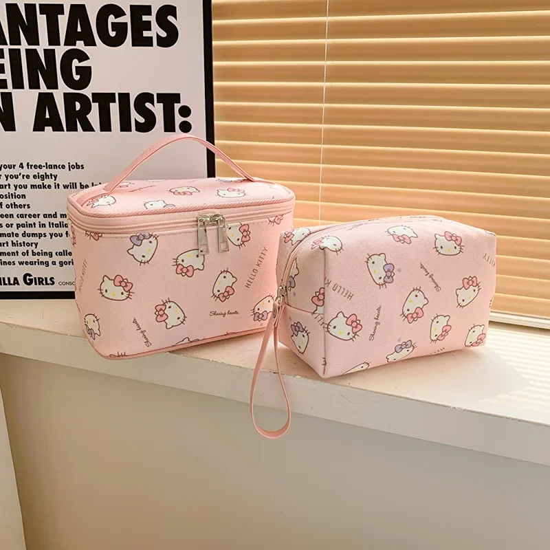 헬로 키티 메이크업 가방 대용량 세면도구 가방 휴대용  - Travel Accessories Organiser 리뷰 및 가격