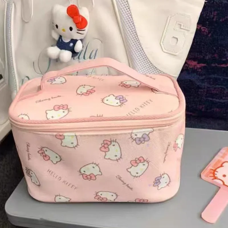 헬로 키티 메이크업 가방 대용량 세면도구 가방 휴대용  - Travel Accessories Organiser 리뷰 및 가격