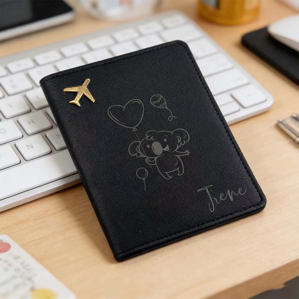 개인 맞춤 이름이 새겨진 여권 커버, 가죽 여권 홀더, - Travel Accessories Meaning 리뷰 및 가격
