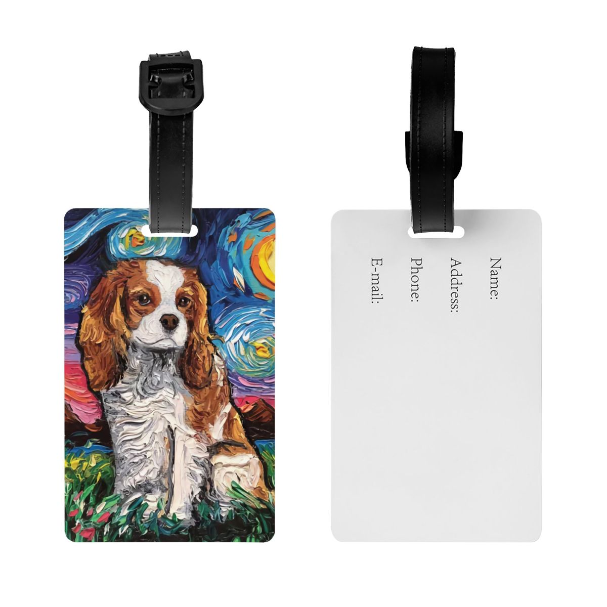 맞춤형 카발리에 킹 찰스 스패니얼 반려동물 초상화, 아 - Luggage Cover Protector 리뷰 및 가격