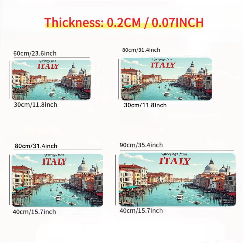 빈티지 베니스 마우스 패드 철제 아트 데스크 매트 밝은 - Travel Accessories Italy 리뷰 및 가격