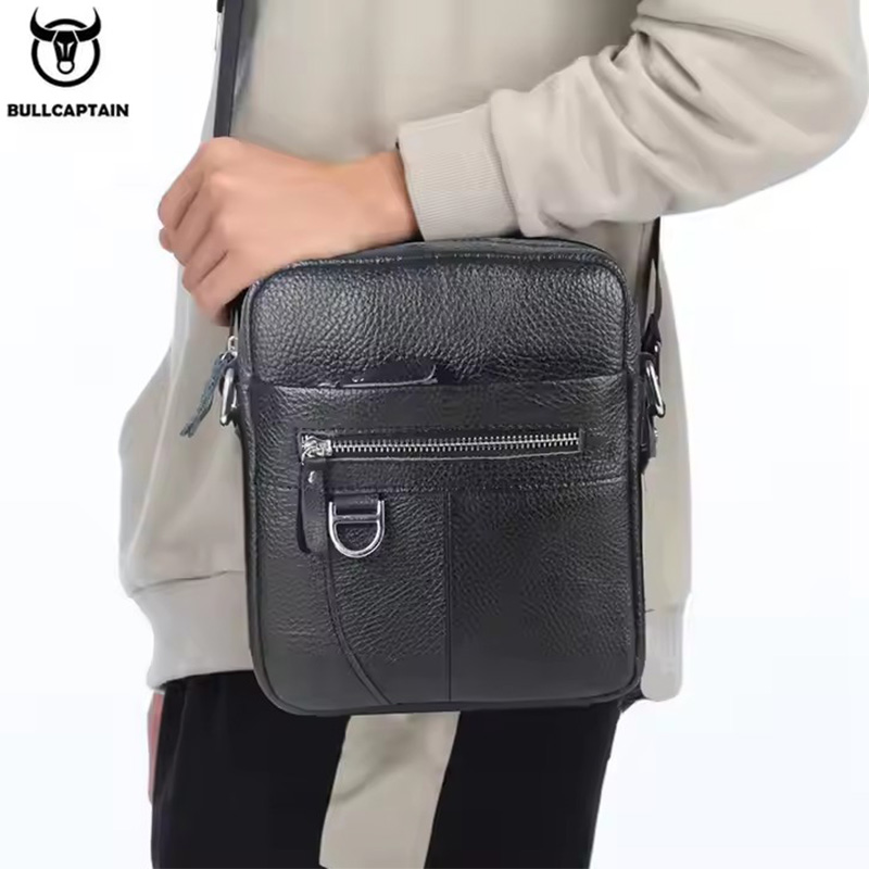 BULLCAPTAIN 남성용 가죽 메신저 백 레트로 숄 - Travel Accessories Men 리뷰 및 가격