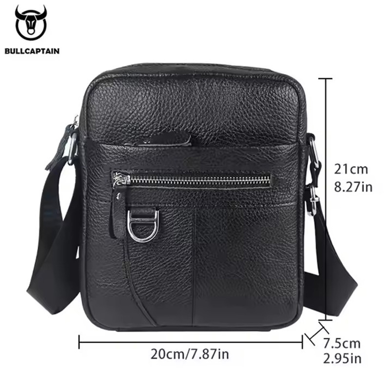 BULLCAPTAIN 남성용 가죽 메신저 백 레트로 숄 - Travel Accessories Men 리뷰 및 가격