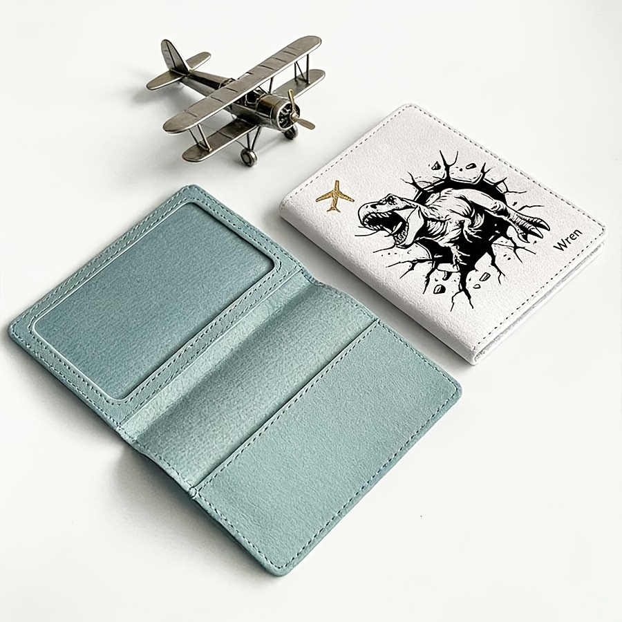 맞춤형 만화 공룡 이름이 새겨진 여권 커버, 오픈형 여 - Travel Accessories Gifts For Men 리뷰 및 가격