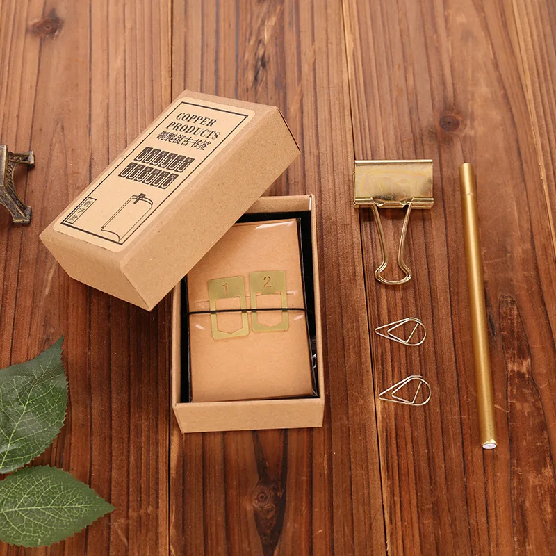 12pcs 구리 북마크 여행자를위한 레트로 황동 금속  - Travel Journal Accessories 리뷰 및 가격