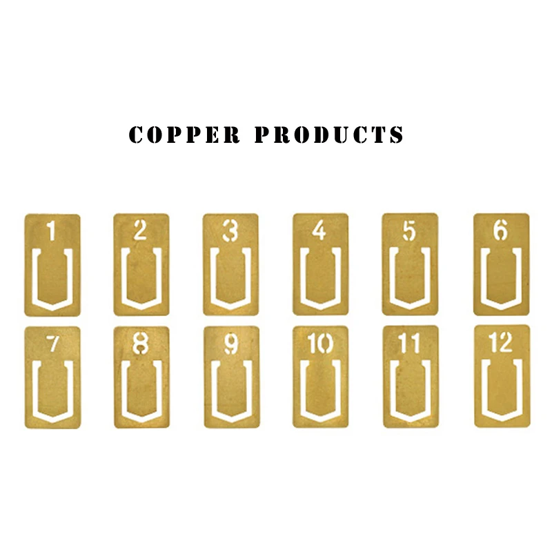 12pcs 구리 북마크 여행자를위한 레트로 황동 금속  - Travel Journal Accessories 리뷰 및 가격