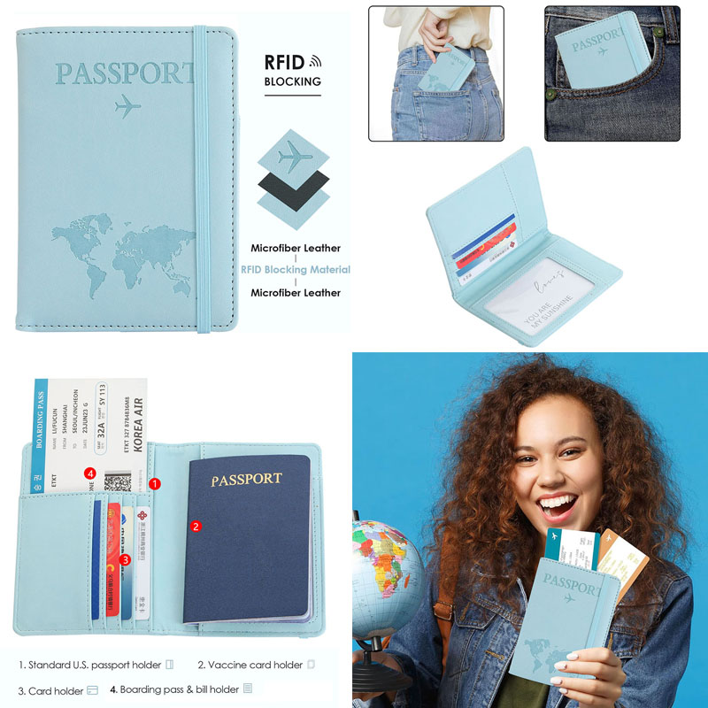 연인 세계지도 여권 커버 핫 스탬핑 간단한 비행기 여성 - Travel Accessories Gifts For Men 리뷰 및 가격