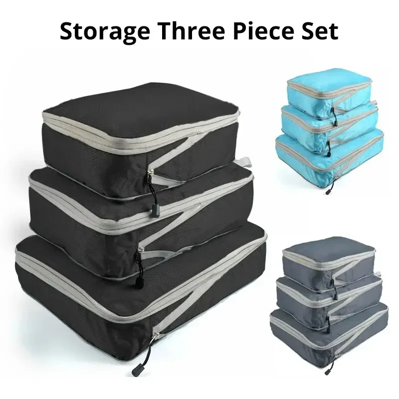 3PCS 여행용 압축 수납 가방, 의류 정리 큐브, 휴 - Travel Accessories Organiser 리뷰 및 가격