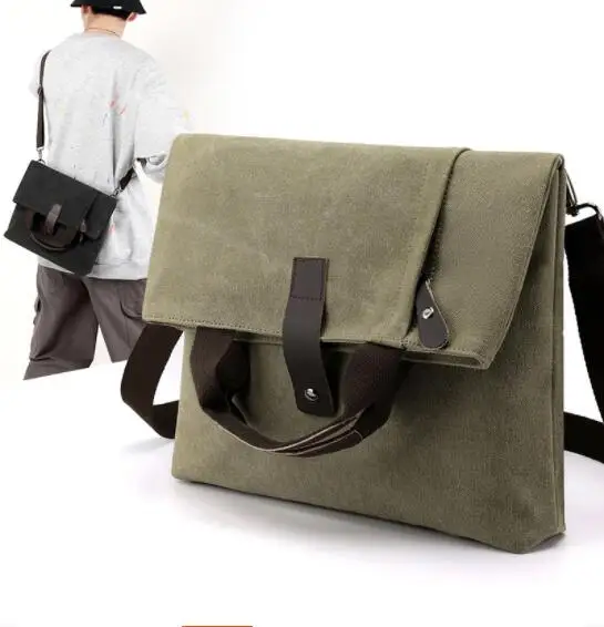 남성 패션 캔버스 숄더백 비즈니스 여행 크로스백 남성용 - Travel Accessories Men 리뷰 및 가격
