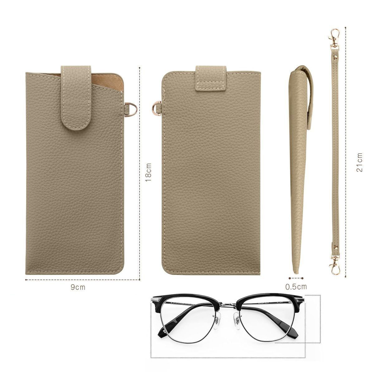 걸이형 부드러운 가죽 선글라스 보관 파우치, 여성용 슬 - Travel Accessories Pouch For Women 리뷰 및 가격