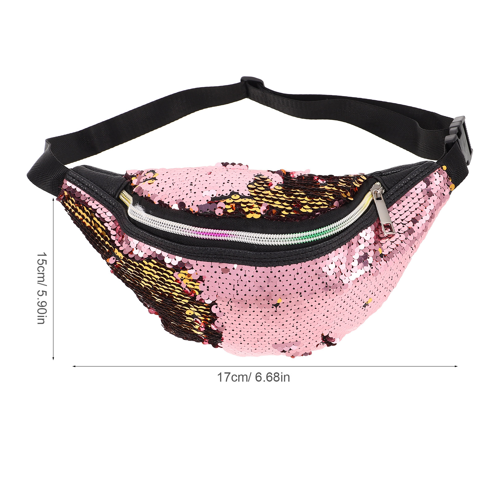 인어공주 스팽글 허리 가방 조절 가능한 벨트 반짝이 글 - Travel Accessories Pouch For Women 리뷰 및 가격