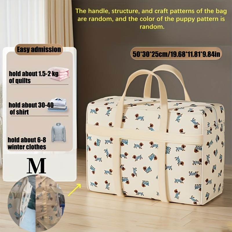 귀여운 강아지 패턴이 있는 1개 접이식 수하물 정리 가 - Travel Accessories Organiser 리뷰 및 가격