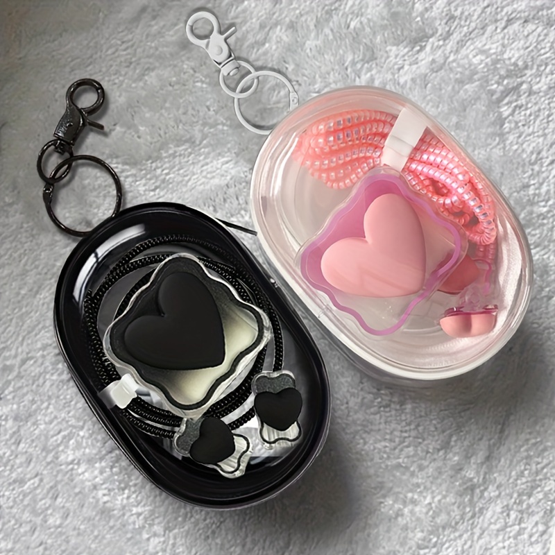 6개입 러브 하트 모양 아이폰 20W 18W USB 보 - Travel Accessories Kit Bag 리뷰 및 가격