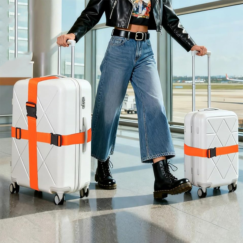 새로운 직선형 수하물 스트랩, 조절 가능한 버클이 있는 - Luggage Strap Belt 리뷰 및 가격