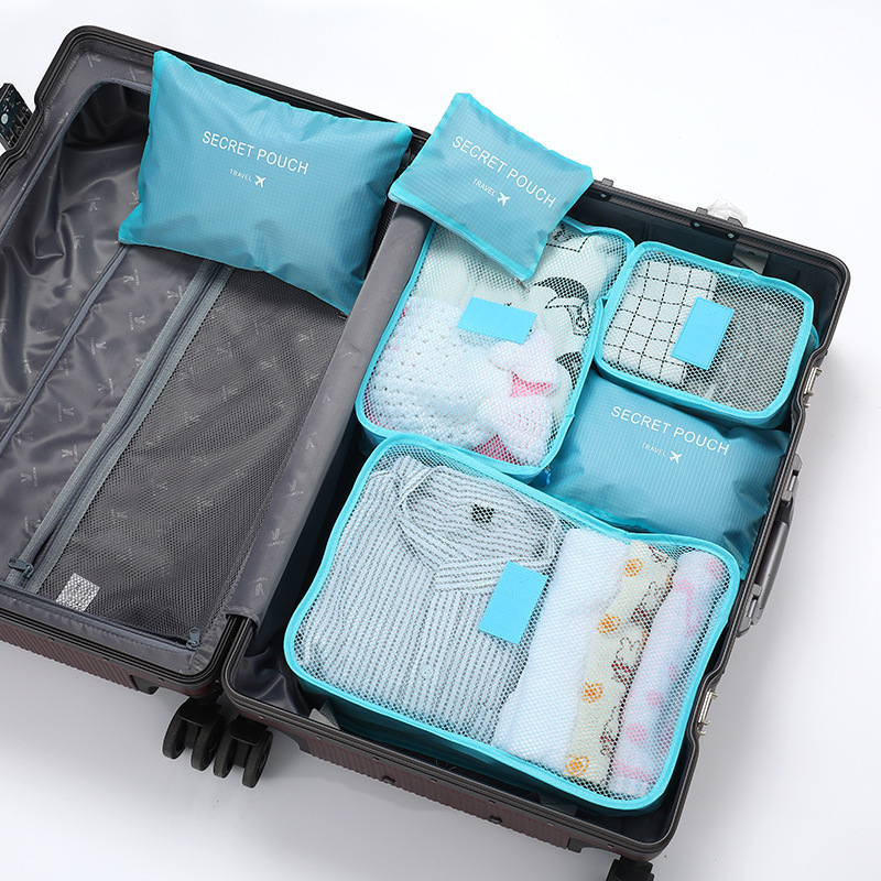 6 세트 여행용 수납 가방 작은 사이즈 짐 싸기 큐브  - Travel Accessories Organiser 리뷰 및 가격