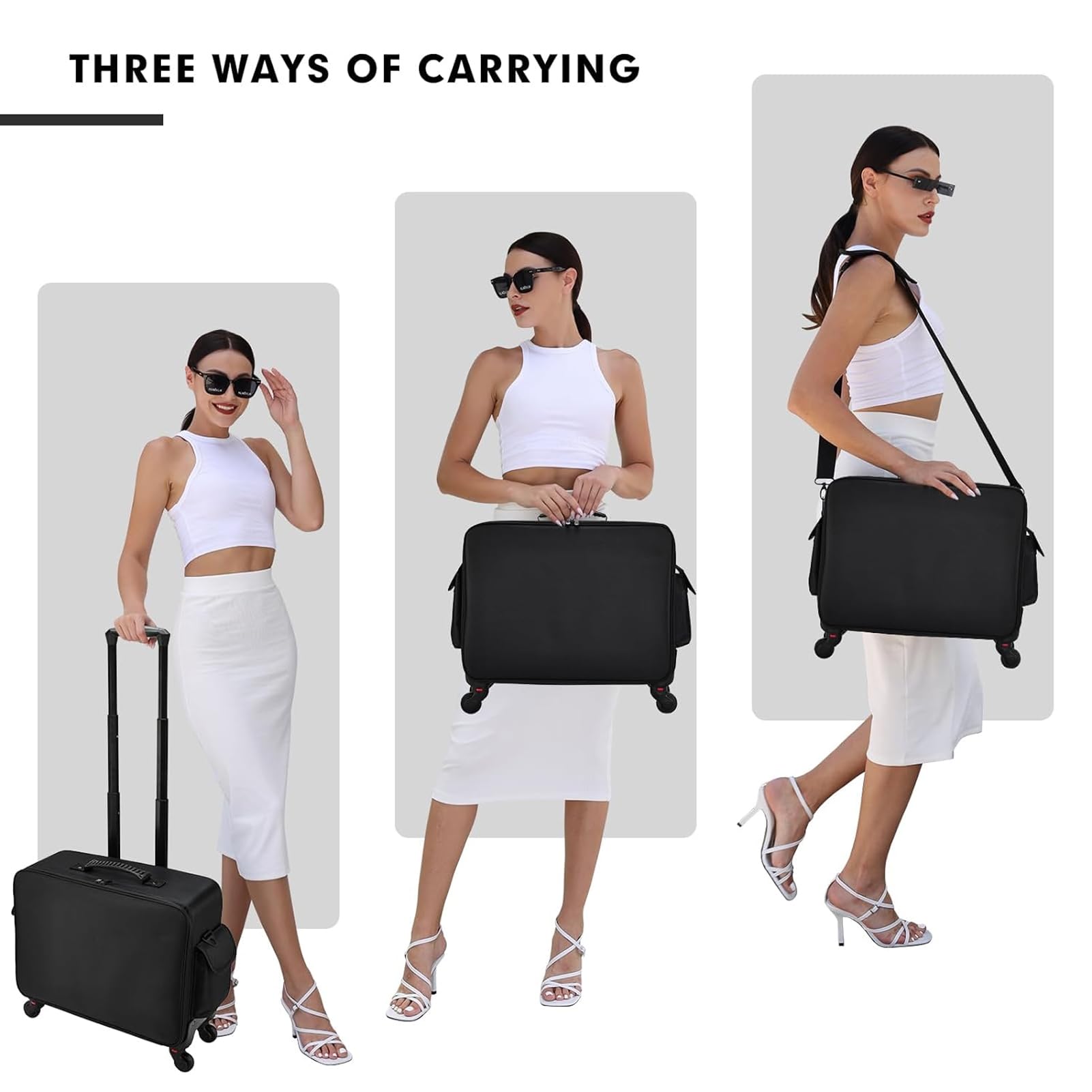 살롱 롤링 메이크업 케이스, 바퀴 달린 기차 여행 케이 - Travel Accessories In Train 리뷰 및 가격