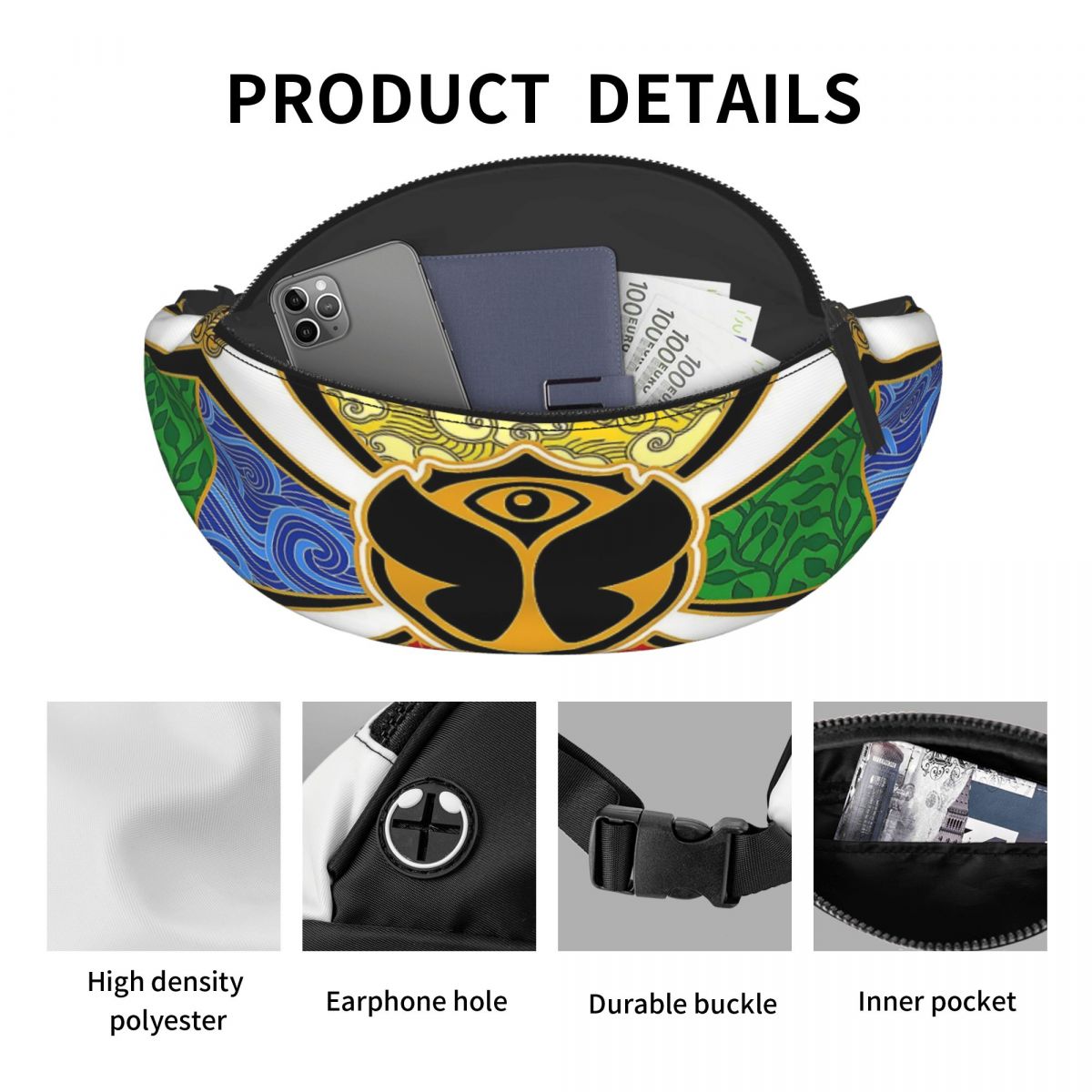 Tomorrowland 파티 패니 백, 맞춤형 전자 음 - Travel Accessories Men 리뷰 및 가격