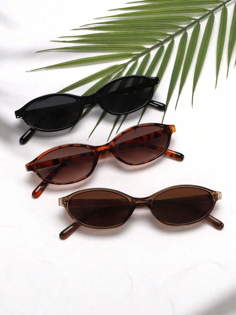 1쌍의 세련된 작은 프레임 타원형 안경, 여성용 다용도 - Travel Accessories For Women 리뷰 및 가격