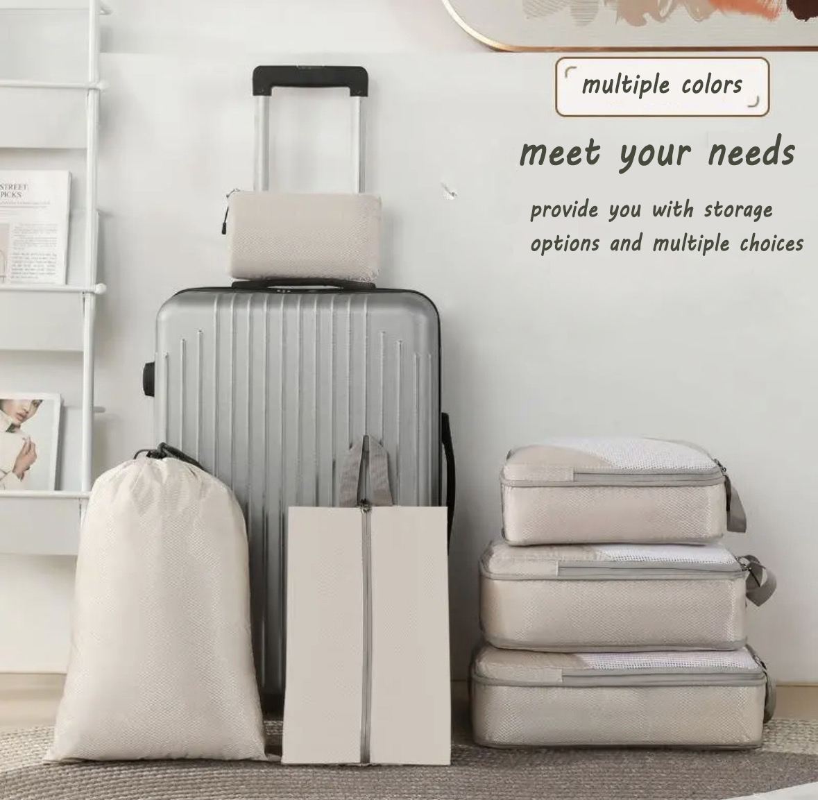 여행 가방용 압축 짐 정리 큐브 6종 세트 - 공간 절 - Travel Accessories Organiser 리뷰 및 가격