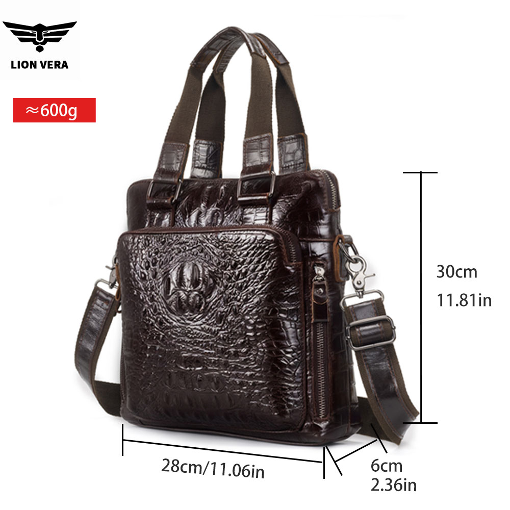 LION VERA 남성용 정품 가죽 가방 레트로 휴대용 - Travel Accessories Men 리뷰 및 가격