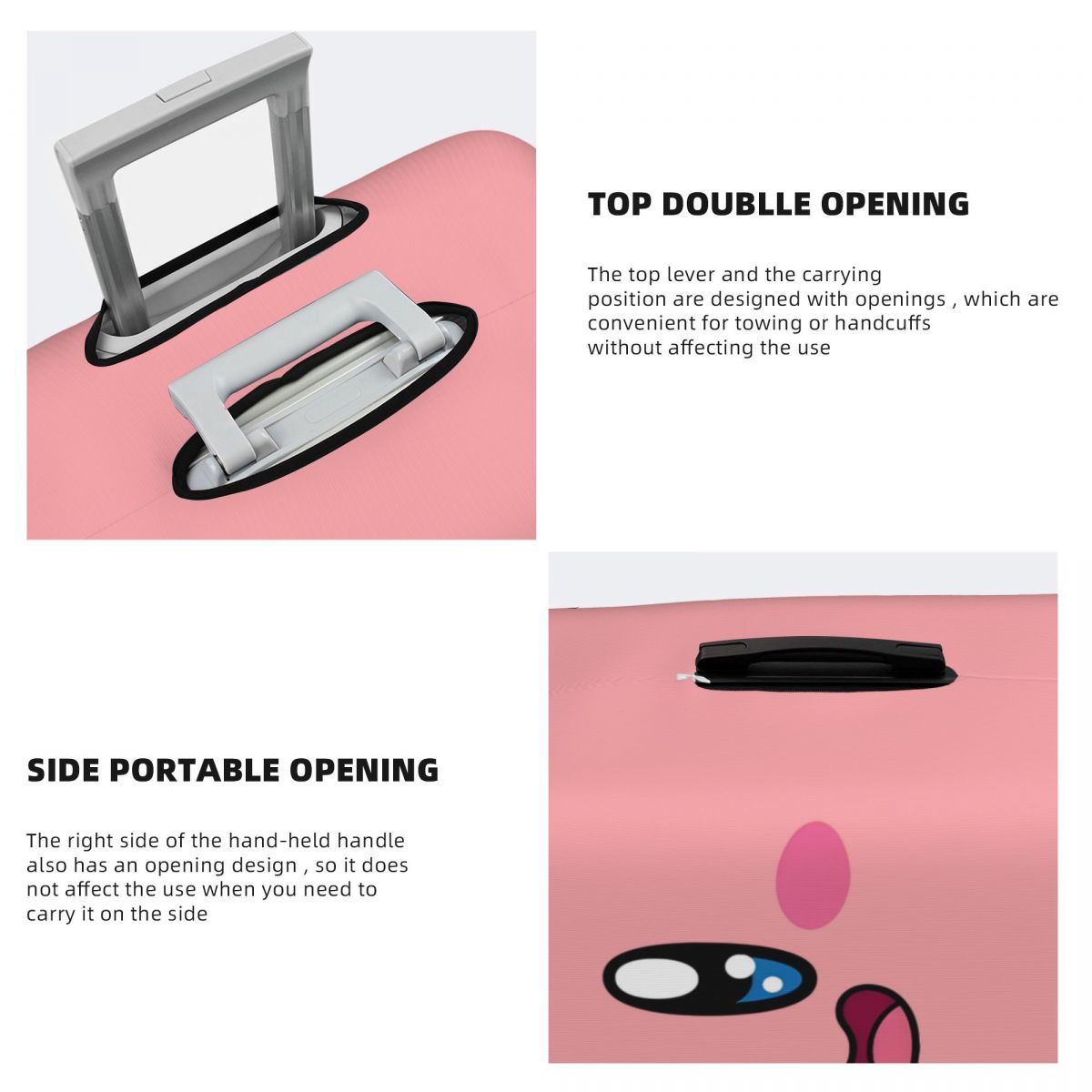 맞춤형 K-커비 수하물 커버 패션 카와이 만화 인형 여 - Luggage Cover Protector 리뷰 및 가격