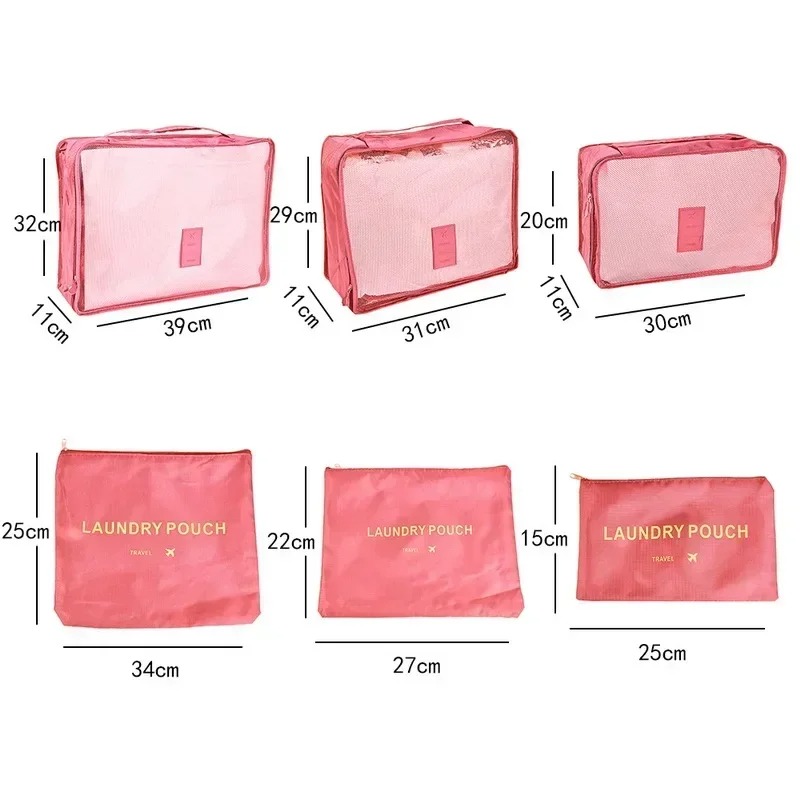 6종 세트 여행용 수납 가방, 여행 가방 정리 세트,  - Travel Accessories Organiser 리뷰 및 가격