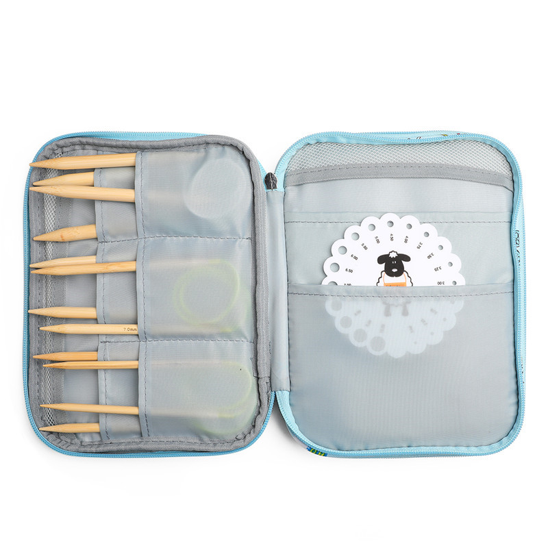 빈 뜨개질 바늘 케이스 여행용 보관 주최자 원형 뜨개질 - Travel Accessories Organiser 리뷰 및 가격