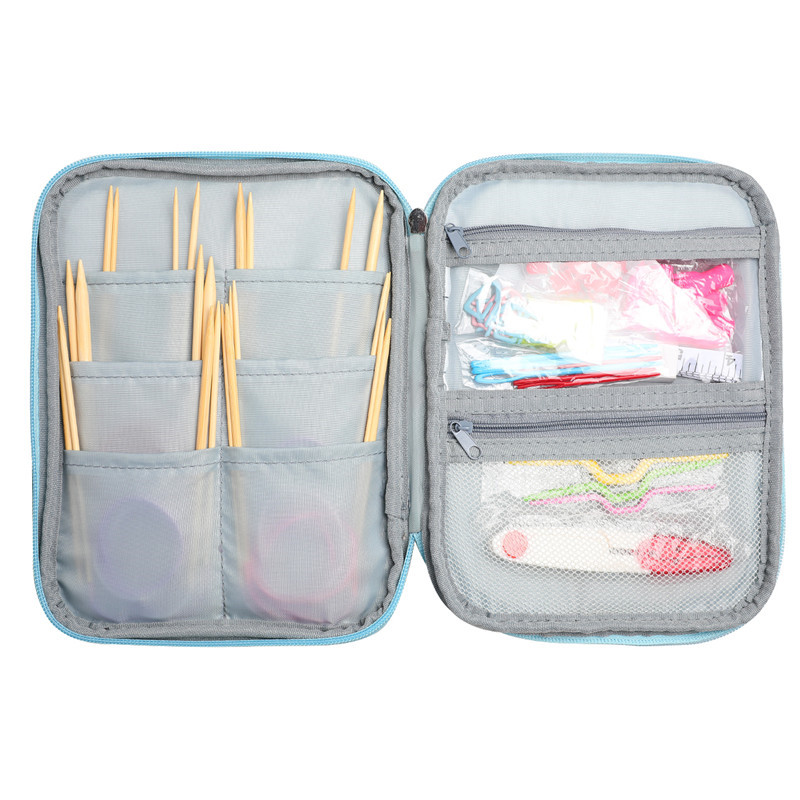 빈 뜨개질 바늘 케이스 여행용 보관 주최자 원형 뜨개질 - Travel Accessories Organiser 리뷰 및 가격