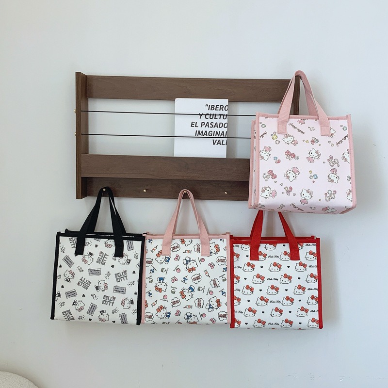 카와이 고양이 화장품 가방 귀여운 만화 프린트 대용량  - Travel Accessories Pouch For Women 리뷰 및 가격